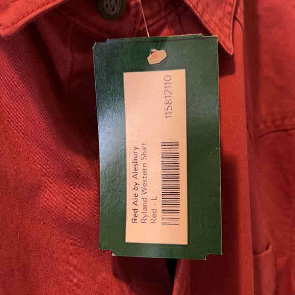 Men’s bottom shirt.  RED ALE in a rust color - Picture 4 of 6